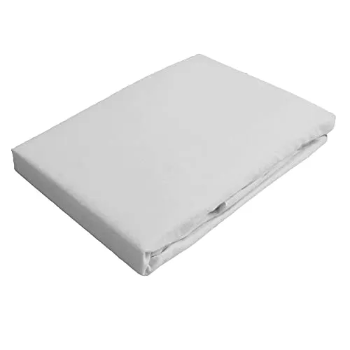 Casa Colori Biber Spannbettlaken 180x200 cm in Weiss kuschelig warm