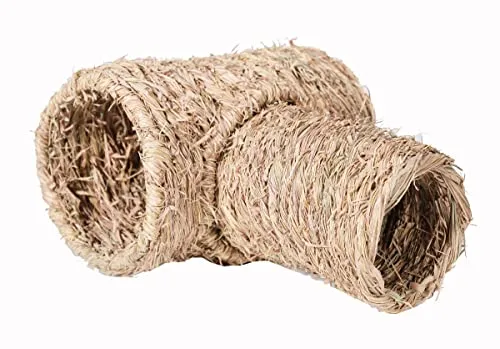 Dehner Kleintierzubehör Grastunnel Abakus, ca. 42 x 30 x 25 cm, getrocknetes Gras, natur