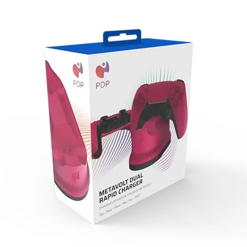 PDP Metavolt Dual Ladestation für PS5-Controller – Rosa