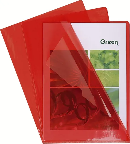 EXACOMPTA Sichthülle DIN A4 rot transluzent 100 Stück - Praktische Sichthüllen für DIN A4 Unterlagen, ideal für Präsentationen und Dokumentenorganisation, 100 Stück in rot transluzent