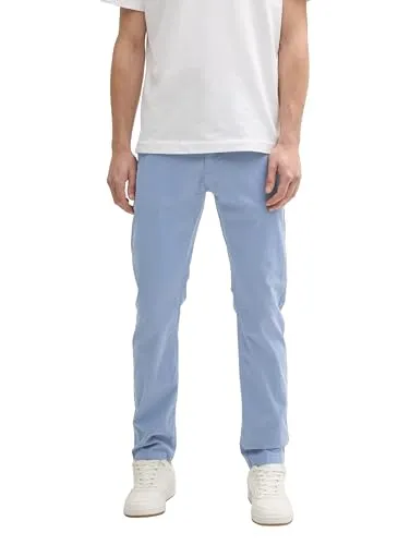 TOM TAILOR Tapered Chino Hose, Light Cashew beige, 33/32 - Wanderhose im Tapered Fit mit Stretch-Anteil für optimale Bewegungsfreiheit und Komfort. Ideal für Outdoor-Aktivitäten und Freizeit.