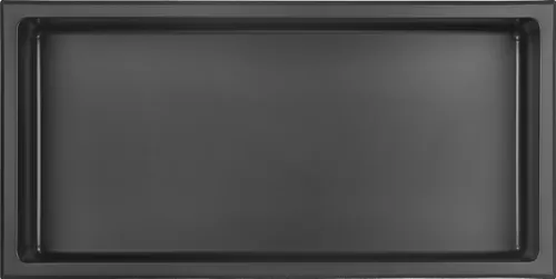 Alphabad Hochschrank Edelstahl Wandnische 30 x 90 cm (schwarz) - Stilvolle Wandnische aus rostfreiem Edelstahl (schwarz) für zusätzlichen Stauraum. Ideal für Deko oder Duschutensilien. Leicht zu montieren und wasserdicht. Maße: H: 30 cm, B: 90 cm, T: 10 cm.