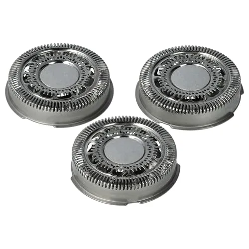 vhbw 3x Ersatz-Scherköpfe kompatibel mit Philips S7510, S7520, S7530, S7550, S7570, S7710, S7720, S7000, S7310, S7320, S7370 Elektrorasierer, Silber