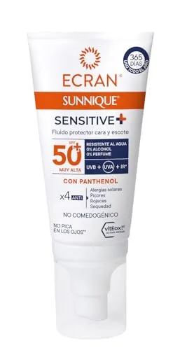 ECRAN - Sunnique Sensitive+ Fluido Protector SPF 50plus - Sonnenschutzcreme