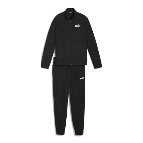 PUMA Damen Trainingsanzug Woven Suit 683205 schwarz M (38) - Stylischer Trainingsanzug für Fitness, 100% Polyamid, pflegeleicht und ideal für sportliche Aktivitäten.