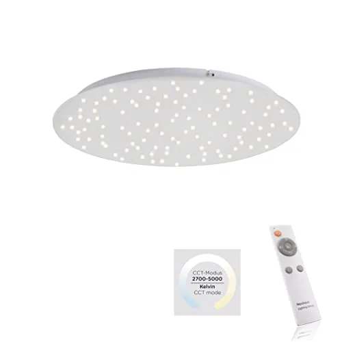 LeuchtenDirekt Deckenleuchte 1xLED-Board 18W - Moderne Innenleuchte mit Fernbedienung zur Lichtfarbsteuerung (warmweiß-kaltweiß) und dimmbar. Ideal für gemütliche Wohnräume.