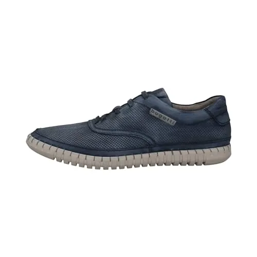 Bugatti Herren Sneaker Baloo – Blau - Sneaker aus hochwertigem Rauleder mit sportlichem Design und atmungsaktiver Lochung für optimalen Tragekomfort und modernen Look.