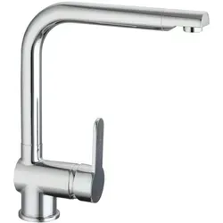 SCHÜTTE 79800 Spültischarmatur mit Geschirrbrause - Armaturen mit innovativer Montage von oben und energiesparender Cold-Start-Funktion für mehr Sicherheit und Komfort in der Küche.
