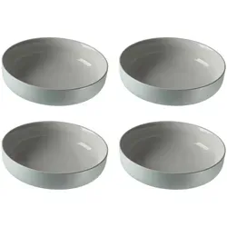 Ritzenhoff & Breker JASPER Schale ø 19 cm 4er Set - Mint - Schalen & Schüsseln: 4er Set mintfarbener Schalen mit edler Glanz- und mattierter Oberfläche, spülmaschinengeeignet und ideal für stilvolle Tischdekoration.