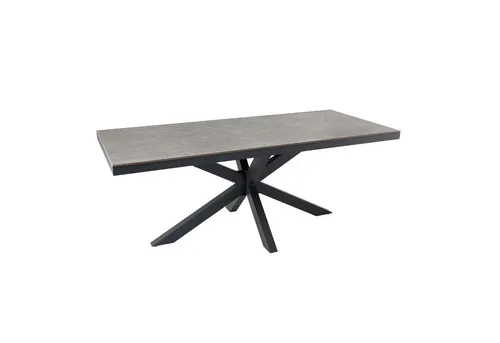 riess-ambiente Gartentisch GALAXIE 160cm – Modern und Wetterfest - Outdoor Tisch aus Keramik und Aluminium, ideal für Terrasse und Garten. Pflegeleicht und wetterfest für langanhaltenden Genuss.