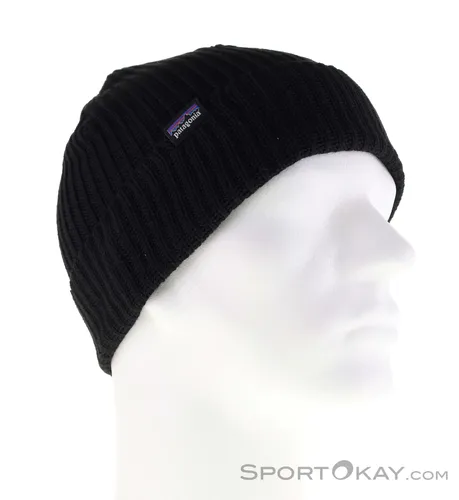 Patagonia Fisherman's Rolled Beanie – Schwarz
