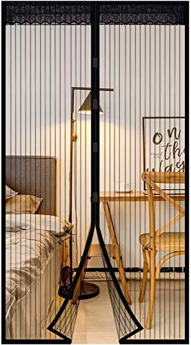 EXTSUD Fliegengitter Balkontür Magnet Fliegengitter Tür Insektenschutz 80x200 cm Fliegenvorhang Moskitonetz Automatisches Schließen für Balkontür Wohnzimmer Terrassentür Klebemontage ohne Bohren