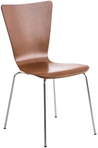 furnicato Besucherstuhl Aaron 84x43x50 cm Braun