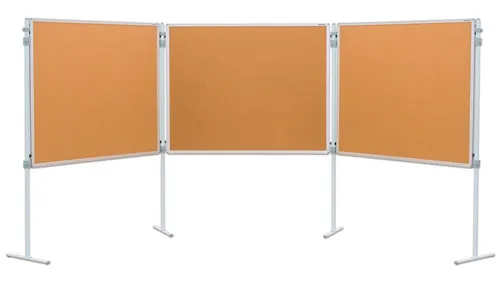 Betzold Pinnwand Kork, 150 x 120 cm, Setgröße: 3 Stück, Ausführung: mit feststehendem Stativ