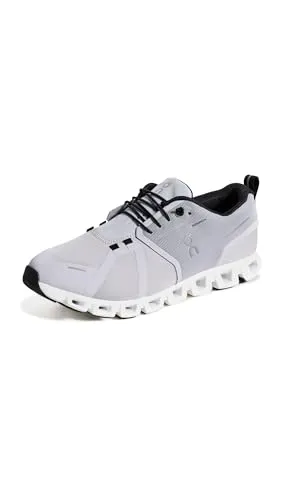 ON Cloud 5 Herren-Laufschuhe - Wasserdicht in Gletscher/Weiß, 46.5 EU - Leichte, wasserdichte Laufschuhe mit innovativer CloudTec-Außensohle und Speedboard für optimale Energie bei HIIT und Straßenläufen.