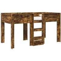 vidaXL Etagenbett für Kinder in Geräucherter Eiche 100 x 200 cm