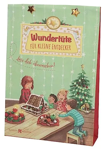 Produktbild Butzon & Bercker Wundertüte Weihnachten für Kinder ab 3 Jahren, Überraschungspaket Adventskalender-Alternative 21,5 x 15 x 4 cm
