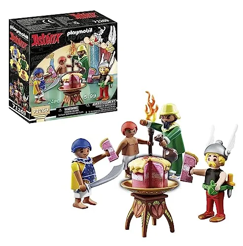 PLAYMOBIL Asterix 71269 - Pyradonis vergiftete Torte, 24-teiliges Spielset mit Asterix und Kleopatra für kreative Rollenspiele ab 5 Jahren