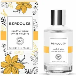 Berdoues Unisexdüfte Eau de Toilette Vanille & Safran 100 ml - Damendüfte mit 95% organischen Inhaltsstoffen, vegan und ohne Tierversuche. Der floral-süße Duft vereint Bourbon-Vanille und Safran für eine moderne, feminine Note.