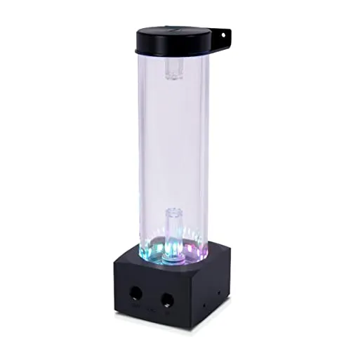 Alphacool Core 200 Aurora ARGB Ausgleichbehälter - Wasserkühlungs-Ausgleichsbehälter mit D5/VPP Pumpenkompatibilität und beeindruckender RGB-Beleuchtung für ein individuelles Setup.