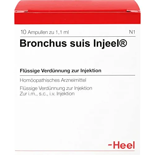 Bronchus Suis Inj Or 10 ST - Homöopathisches Arzneimittel zur Injektion, ideal zur Unterstützung bei Atemwegserkrankungen, rezeptfrei und ohne bekannte Nebenwirkungen.