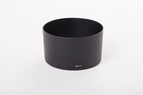 vhbw Gegenlichtblende kompatibel mit Nikon Nikkor AF-S DX 55-300mm F4.5-5.6 G ED VR 58mm Objektiv Schwarz, Kunststoff, Rund - Ersatz für HB-57, HB57