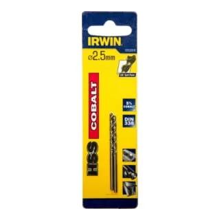 Irwin Metallbohrer HSS-Co 2,5x57x30mm, 2 Stück