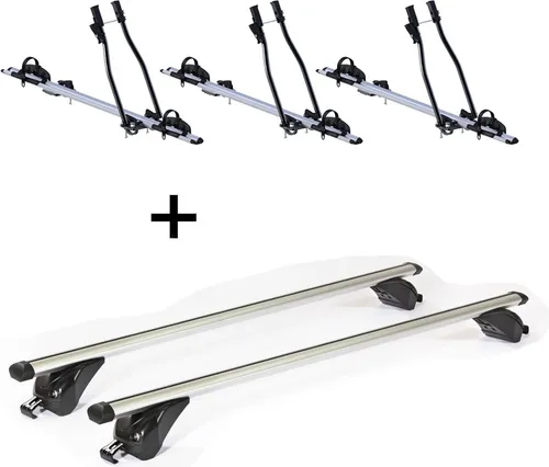 3x SAGITTAR Fahrradträger + VDP KING1 Dachträger für VW Passat (B7) Variant 11-14 - Praktisches Set aus 3 Fahrradträgern und einem Dachträger für VW Passat (B7) Variant. Ideal für den sicheren Transport von bis zu 3 Fahrrädern. Einfache Montage und vielseitig einsetzbar.