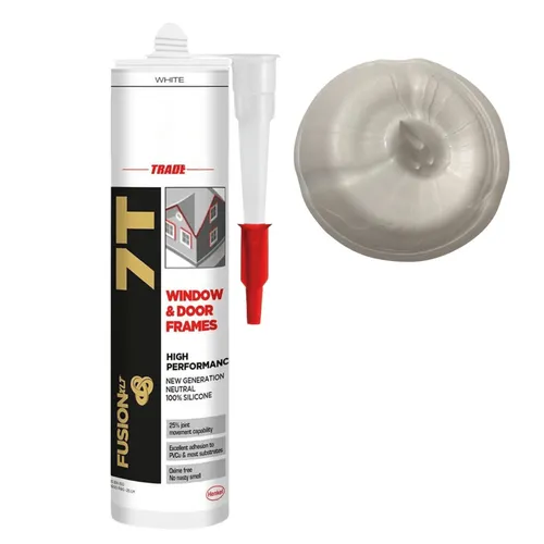 Silikon für Fenster & Türen, Dichtstoff von Henkel, 300ml - Weiß