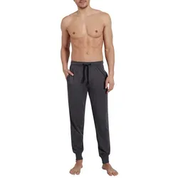 GÖTZBURG Schlafhose GÖTZBURG Herren Lange-Hose grau melange (1-tlg) grau L