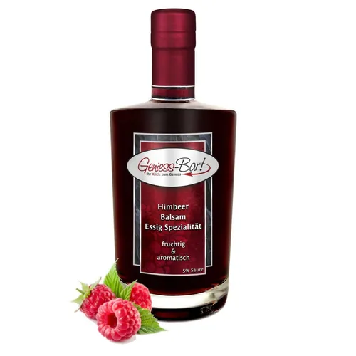 Himbeer Balsam Essig - Spezialität 0,35L mit intensiver Himbeernote 5% Säure