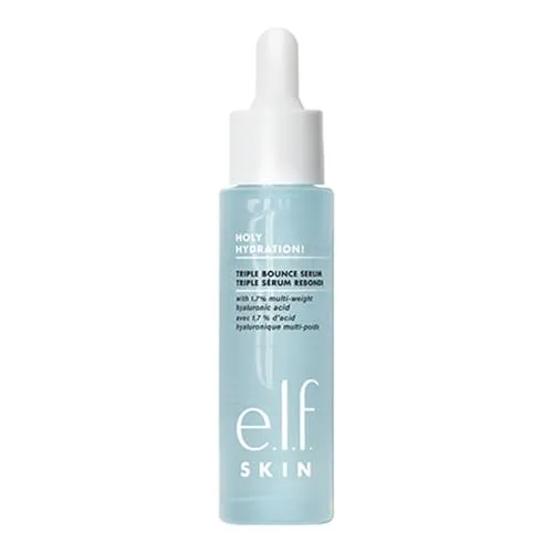 e.l.f. SKIN Heilige Hydratation! Triple Bounce Serum, 1,7% Hyaluronsäure-Serum für pralle, federnde Haut, großartig für feuchtigkeitsspendende trockene Haut, vegan & tierversuchsfrei