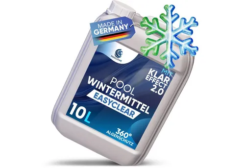 Poollöwe Überwinterungsmittel 10L für Außenpools - Hochkonzentriertes Überwinterungsmittel für Außenpools, kupferfrei und phosphatfrei. Schützt Ihr Schwimmbecken zuverlässig während der kalten Monate.