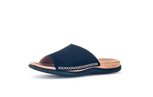 Gabor Damen Pantoletten | Best Fitting | Schwarz | 37 EU - 4 UK - Elegante Pantoletten aus hochwertigem Leder mit flachem Absatz (2 cm). Ideal für den Sommer, bieten sie hohen Tragekomfort und eine perfekte Passform für entspannte Freizeitaktivitäten.