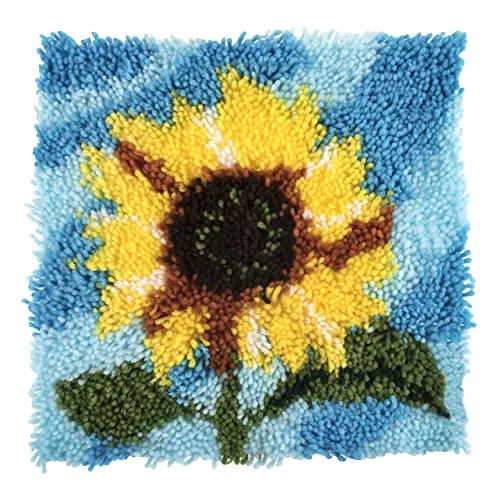 Trimits GCK098 Knüpfhaken-Set, sonnenblume, 30 x 30cm