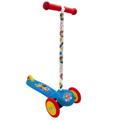 Seven Polska Dreirad Paw Patrol 3-Rad Scooter mit Lean-to-Steer-System - Bunter 3-Rad Scooter mit Lean-to-Steer-System für Kinder ab 3 Jahren. Ideal für sicheres Fahren und spielerisches Lernen im Innen- und Außenbereich.