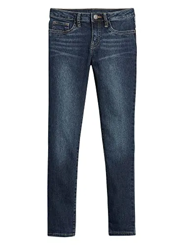 GAP Mädchen Super Skinny Fit Denim Jeans, Mittleres Indigo, 7