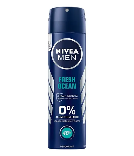 NIVEA MEN Fresh Ocean Deo Spray, 150 ml 43,27€/l