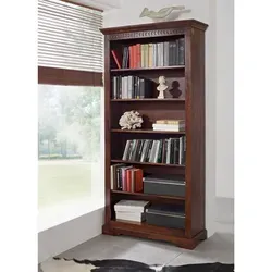 Massivmoebel24 Bücherregal aus Akazienholz, 1-tlg. von Massivholzmöbel24