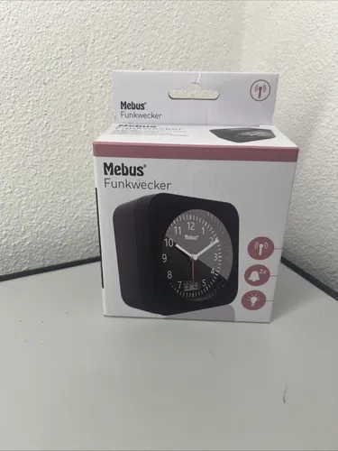 Mebus 25609 Funk Wecker Schwarz