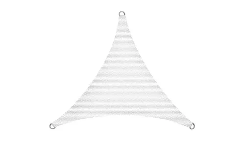 ESTEXO Sichtschutzzaunmatten Sonnensegel Terrasse Beschattung 5x5x5m Sonnenschutzsegel HDPE weiß