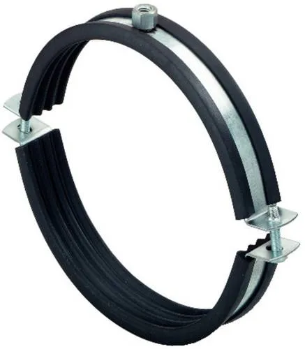 Fischer 24647 Lüftungsrohrschelle LGS 1250 - Dübel für die einfache Montage von Lüftungsrohren, mit Schalldämmeinlage und großem Öffnungswinkel für schnellen Einbau.