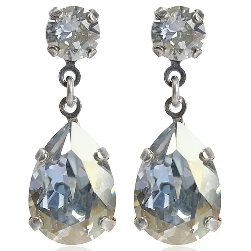 Silberohrringe Tropfen Marken-Kristall aus Österreich Blue Shade Damen Ohrhän...
