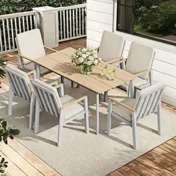 MeXo Gartenlounge-Set RICHLY: Elegante Aluminium Gartenmöbel im Boho-Stil