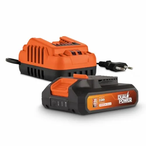 POWERPLUS Dual Power Akku- und Ladegerät-Set POWDP90620-20V, 2.0Ah Akku