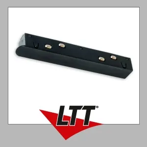 ISOLED Track48 Linear-Verbinder-Mini, starr, stromführend, schwarz, max. 6A, 4-polig