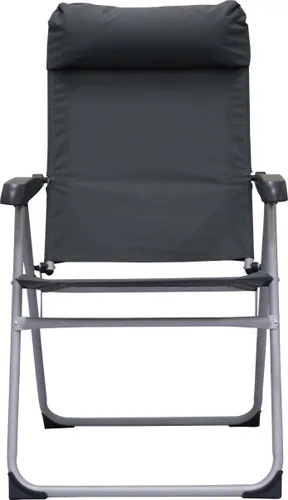 TrendLine Campingstuhl anthrazit/grau - Camping-Möbel, robust und bequem für entspannte Stunden im Freien mit praktischem Faltmechanismus.