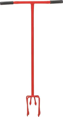 vidaXL Gartenkralle - Unkrautkralle und Bodenkultivator - Kultivatoren & Pflüger, robust aus Stahl mit ergonomischem PE-Griff für müheloses Arbeiten und effektives Lockern von Böden.