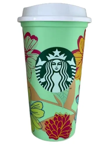STARBUCKS Wiederverwendbarer Thermobecher Grande, 473 ml - Thermostassen & -becher, limitierte hellgrüne Auflage, BPA-frei und ideal für unterwegs, perfekt für den Sommer 2025!