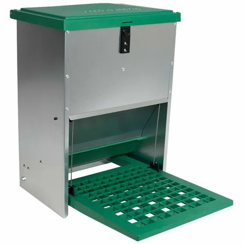 Produktbild Feedomatic Futterautomat für bis 8kg Futtertrog für Hühner, Geflügel Futtersilo